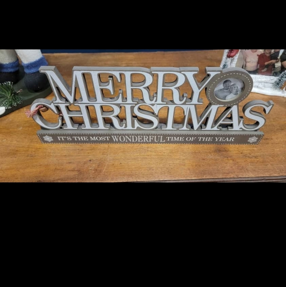 Merry Christmas table sign